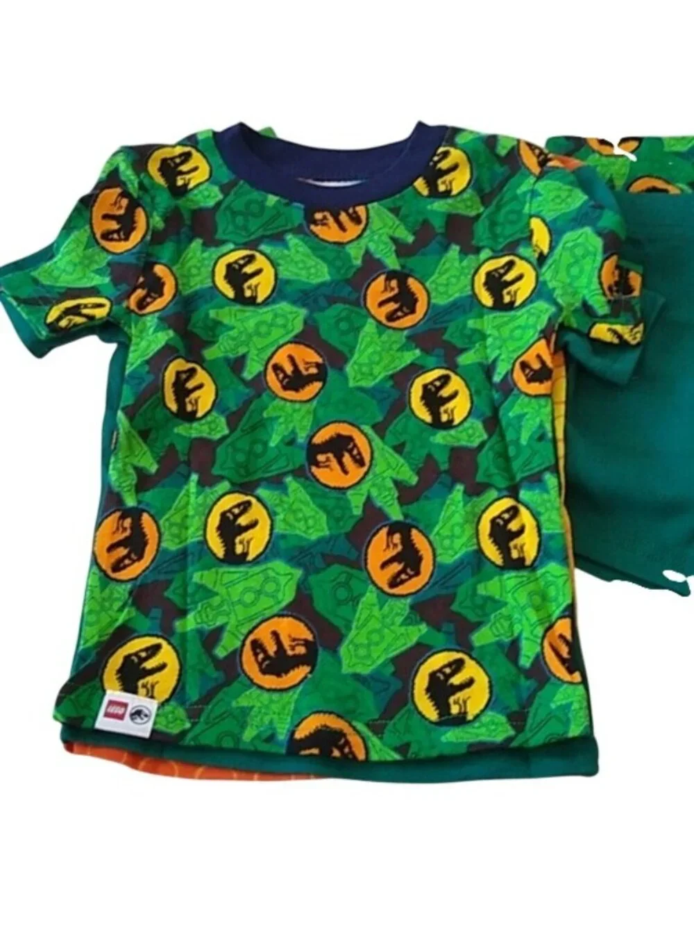 Lego x Jurassic World Dinosaurs 4-piece Pajamas Set Glow in the dark, Size 4